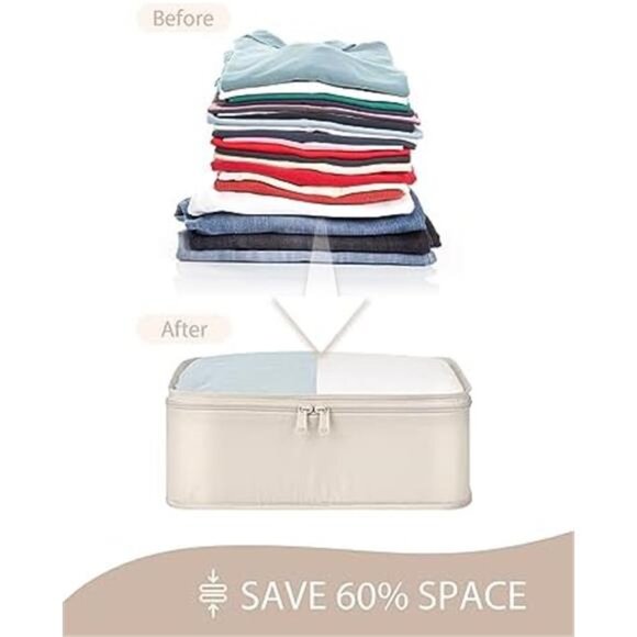 Packing Cubes for Travel - 8 Pcs Lightweight Travel Cubes for Packing, Mesh - Picture 6 of 7